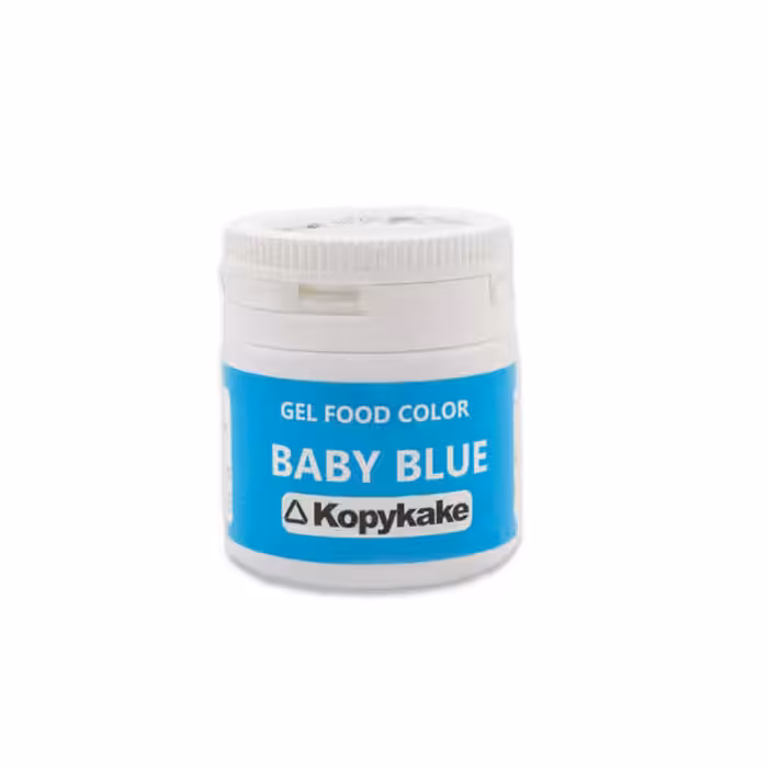 رنگ خوراکی ژله ای آبی آسمانی (Baby blue) کپی کیک 35 گرمی