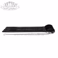 قاشق شربت خوری نی دار تمام استیل مشکی با برس شستشو