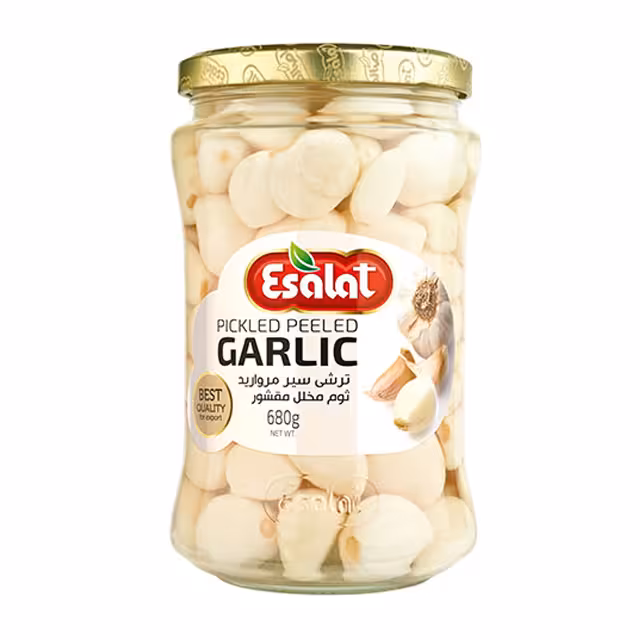 ترشی سیر مروارید اصالت 680 گرمی