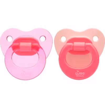 پستانک ارتودنسی وی کر مدل مات و شفاف دسته دار کد p133 بسته 2 عددی