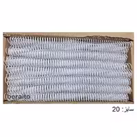 خرید فنر صحافی مارپیچ سایز 20 روکش سفید مدل پلاس بسته 100 عددی