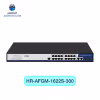 سوئیچ شبکه PoE مدیریتی HRUI مدلHR AFGM 1622S 300
