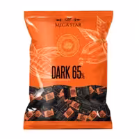 شکلات پذیرایی مگا استار تلخ 65 درصد یک کیلویی mega star