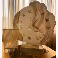 ساعت رزینی 70 سانت با جا دستمال و سطل زباله