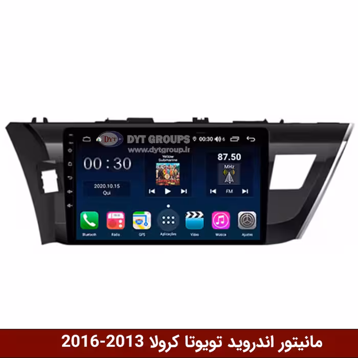 مانیتور اندروید تویوتا کرولا 2016-2014 برند وینکا مدل Winca GL855 سری S500