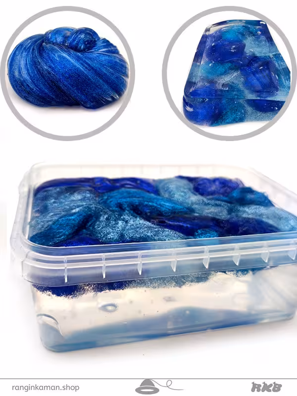 ژل بازی 3D (سه بعدی) اوشن Ocean (اکلیلی سبزآبی هولوگرامی101، نقره آبی111، آبی 100،شفاف)