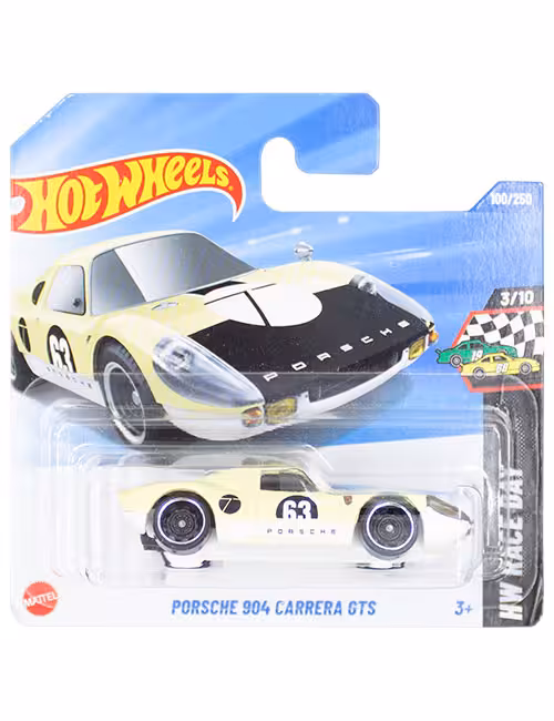 ماشین دکوری مدل Porsche 904 Carrera GTS Cream برند Hot Wheels