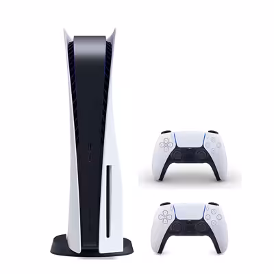 باندل کنسول بازی سونی اروپا مدل پلی استیشن (Playstation 5 (1216 Drive   یک دسته سفید