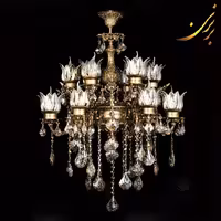 لوستر آلومینیومی دوگل کوچک 5 شاخه