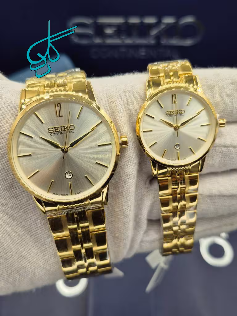 خرید ست ساعت زنانه و مردانه سیکو کلاسیک مدل کنتیننتال (Continental) ساخت ژاپن کیفیت عالی استیل 316 ضدحساسیت (اورجینال) کد 2117371 - ردگل