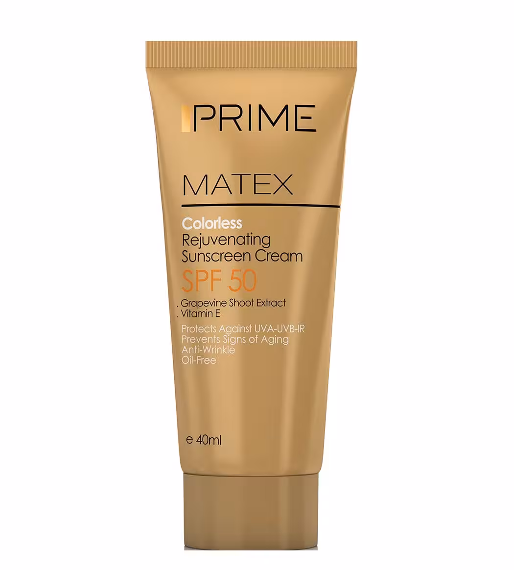 ضدآفتاب جوان کننده انواع پوست بی رنگ spf50 پریم