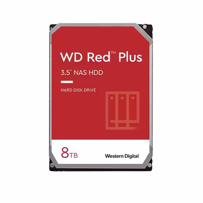 هارددیسک اینترنال وسترن دیجیتال مدل Red Plus 8TB 3.5 Inch