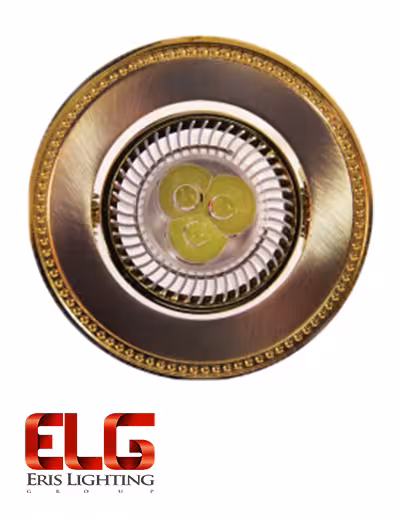 فریم لامپ دایکاست گرد طلایی