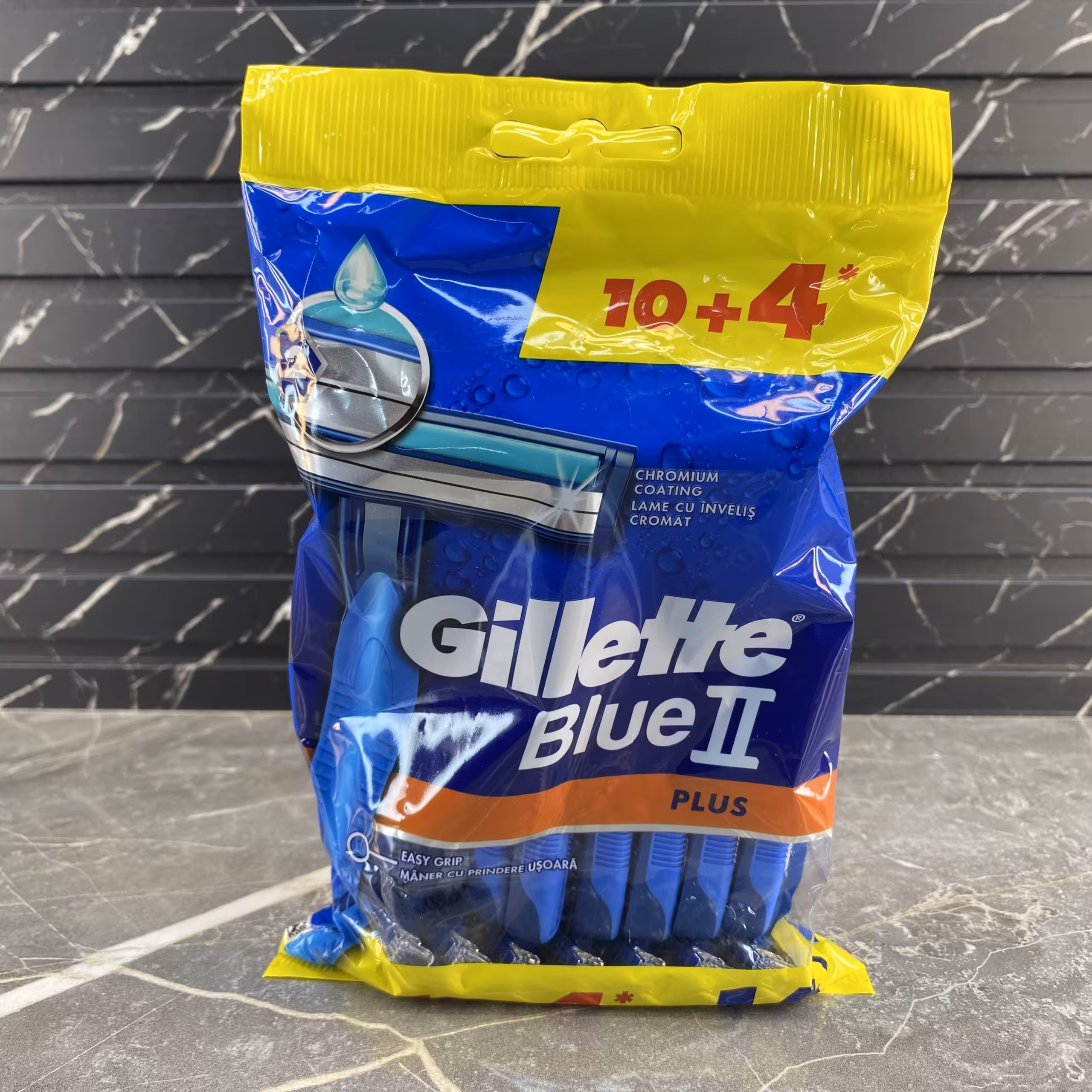 خودتراش مردانه 2 تیغ ژیلت مدل Blue2 Plus بسته 14 عددی