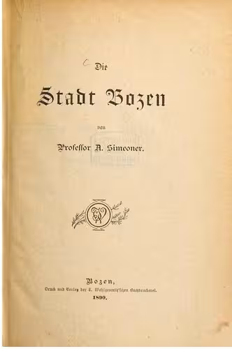 خرید و دانلود نسخه کامل کتاب Die Stadt Bozen