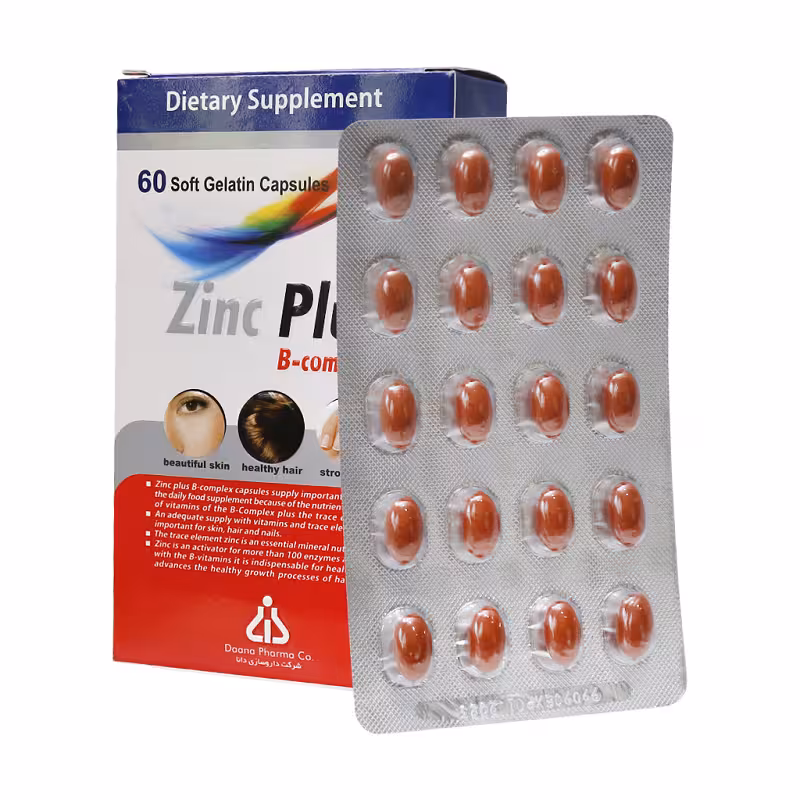 کپسول زینک پلاس ب کمپلکس 5 میلی گرم دانا (60 عددی)
