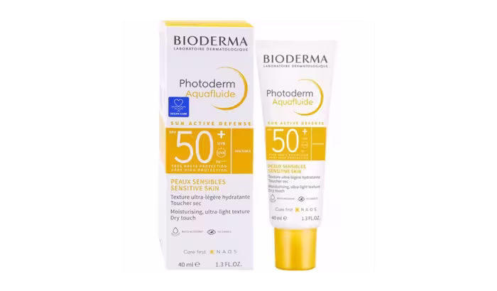 آکوا فلویید ضدآفتاب بایودرما SPF 50 پوست چرب حجم 40 میل
