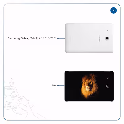 برچسب پوششی ماهوت مدل Lion مناسب برای تبلت سامسونگ Galaxy Tab E 9.6 2015 T561