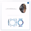برچسب ماهوت طرح Blue Ocean Marble مناسب برای ساعت هوشمند سامسونگ Galaxy Watch3 45mm