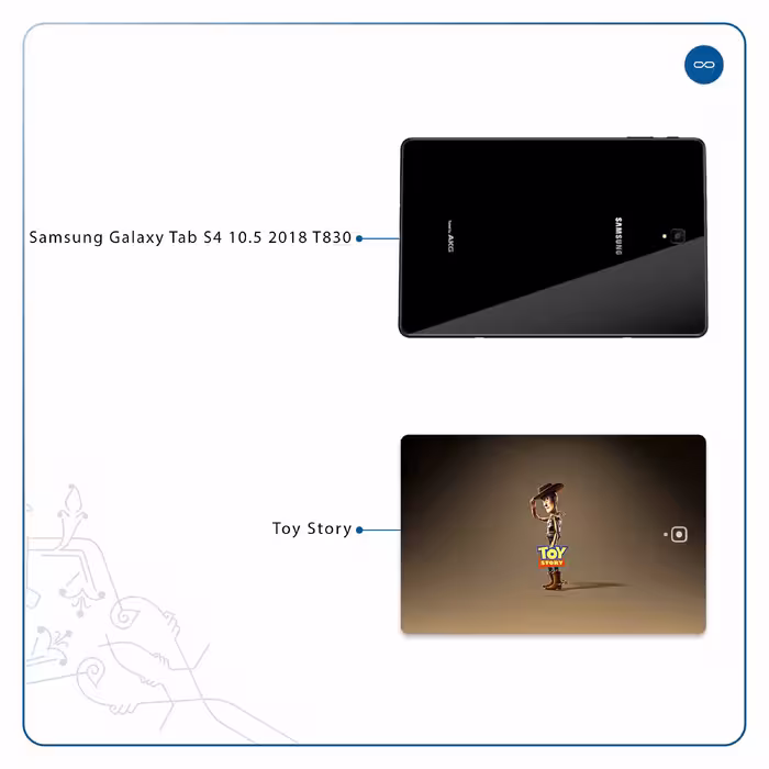 برچسب پوششی ماهوت مدل Toy Story مناسب برای تبلت سامسونگ Galaxy Tab S4 10.5 2018 T830