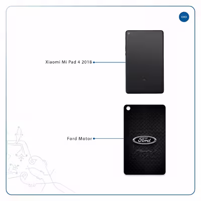 برچسب پوششی ماهوت مدل Ford Motor مناسب برای تبلت شیائومی Mi Pad 4 2018