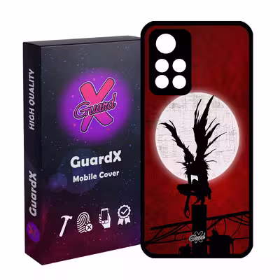 کاور گارد ایکس طرح دفترچه مرگ انیمه مدل Glass10556 مناسب برای گوشی موبایل شیائومی Poco M4 Pro 5G/Redmi Note 11T 5G/Redmi Note 11S 5G