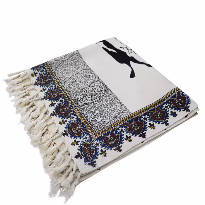 سجاده قلمکار طرح نقاشی پل خواجو کد 60p120