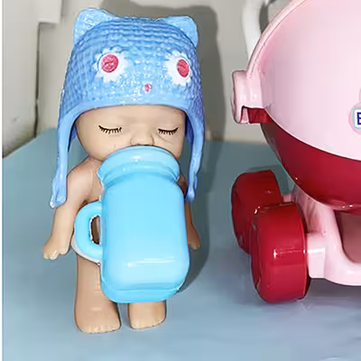 اسباب بازی مدل عروسک با کالسکه کد 04