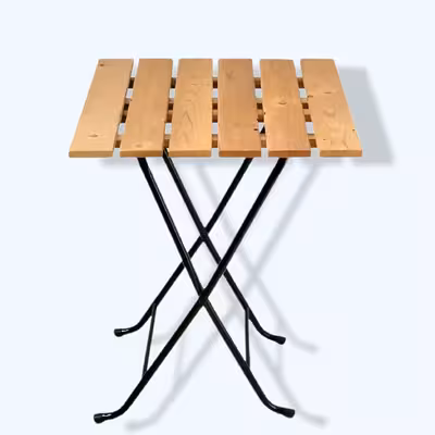 میز و صندلی سفری مدل تاشو چوبی کد 6060