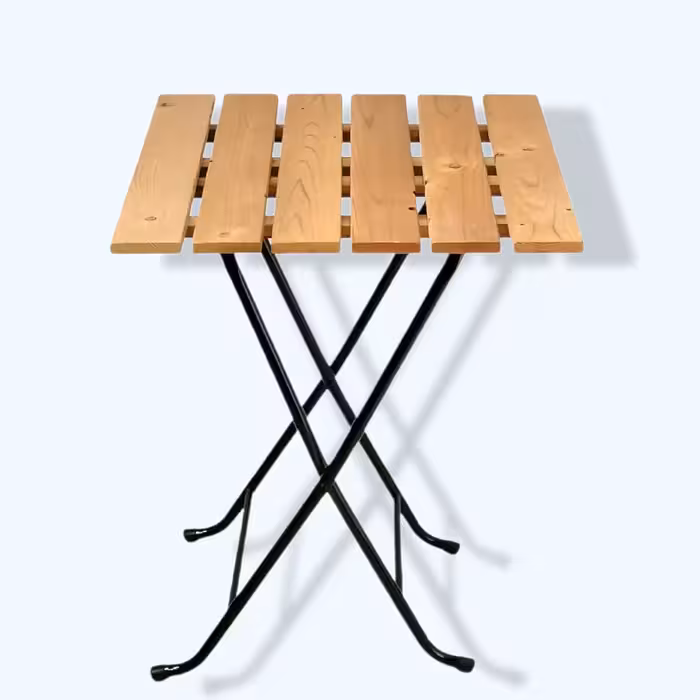 میز و صندلی سفری مدل تاشو چوبی کد 6060