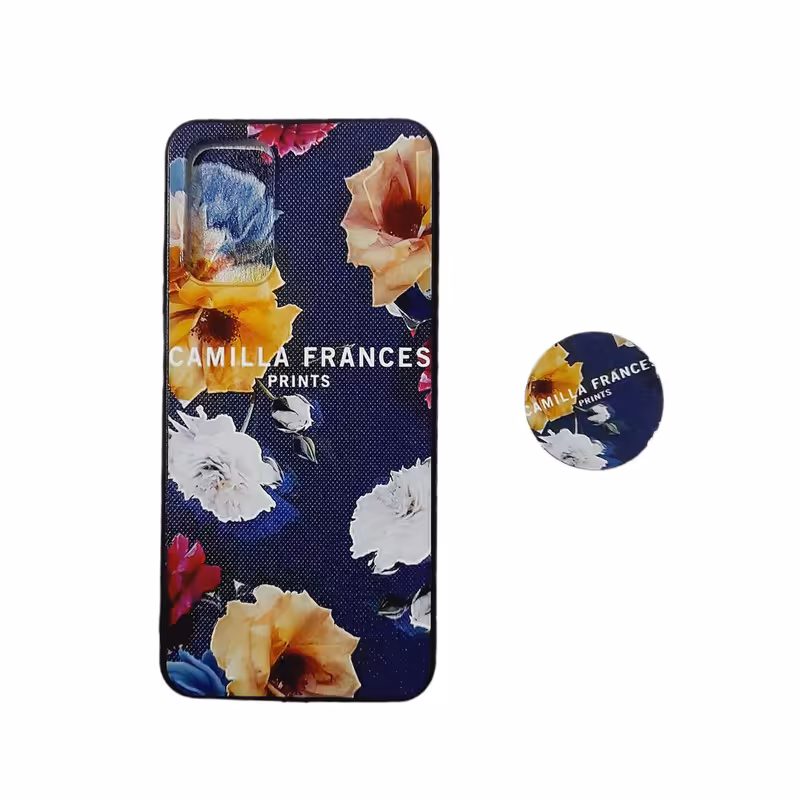 کاور طرح آبرنگی مدل a03s مناسب برای گوشی موبایل سامسونگ Galaxy A03S / A02S / M02S به همراه پاپ سوکت