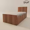  تخت خواب یکنفره اعیان مدل FH360 سایز 90x200 سانتی متر