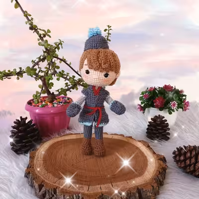 عروسک بافتنی مدل شاهزاده کریستوف  کد 60352