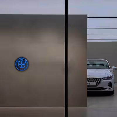 چراغ دیواری نئون دیزاین طرح BL_BL