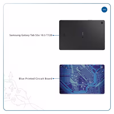 برچسب پوششی ماهوت مدل Blue Printed Circuit Board مناسب برای تبلت سامسونگ Galaxy Tab S5e 10.5 2019 T720