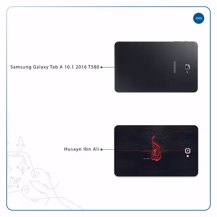 برچسب پوششی ماهوت مدل Husayn-Ibn-Ali مناسب برای تبلت سامسونگ Galaxy Tab A 10.1 2016 T580