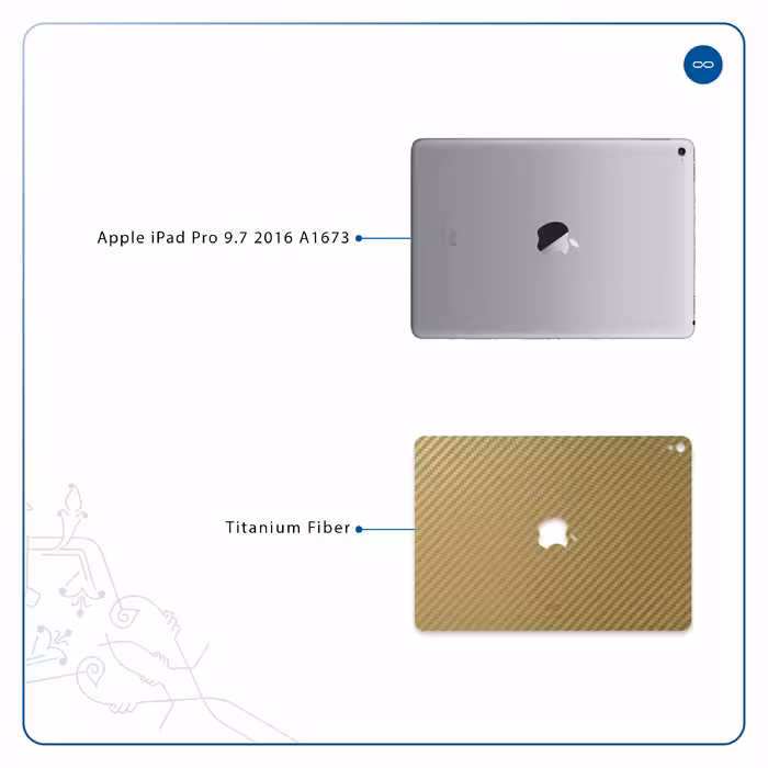 برچسب پوششی ماهوت مدل Titanium-Fiber مناسب برای تبلت اپل iPad Pro 9.7 2016 A1673