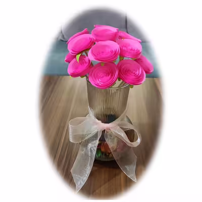 گل مصنوعی مدل رز ژولیت کد MK79 مجموعه 4 عددی