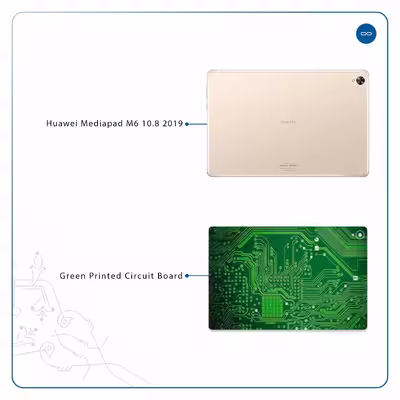 برچسب پوششی ماهوت مدل Green Printed Circuit Board مناسب برای تبلت هوآوی Mediapad M6 10.8 2019