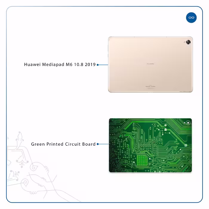 برچسب پوششی ماهوت مدل Green Printed Circuit Board مناسب برای تبلت هوآوی Mediapad M6 10.8 2019
