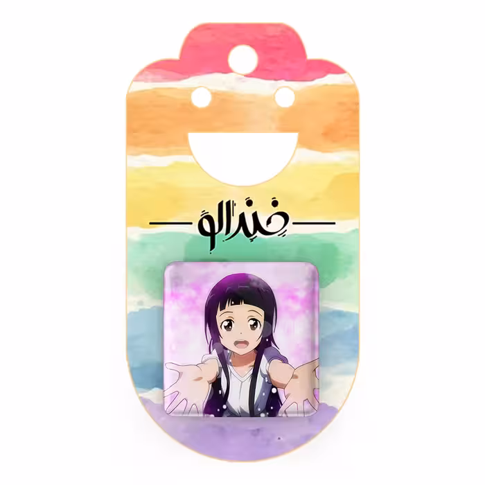 پیکسل خندالو مدل یو انیمه دختر کد 12148