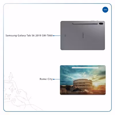 برچسب پوششی ماهوت مدل Rome City مناسب برای تبلت سامسونگ Galaxy Tab S6 2019 SM-T860