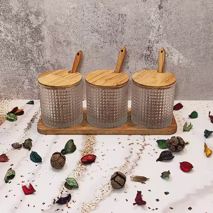 ست جا ادویه 3 پارچه مدل لیندو