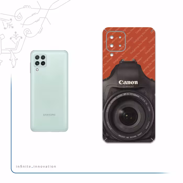 برچسب پوششی ماهوت مدل Canon-Logo مناسب برای گوشی موبایل سامسونگ Galaxy A22 4G