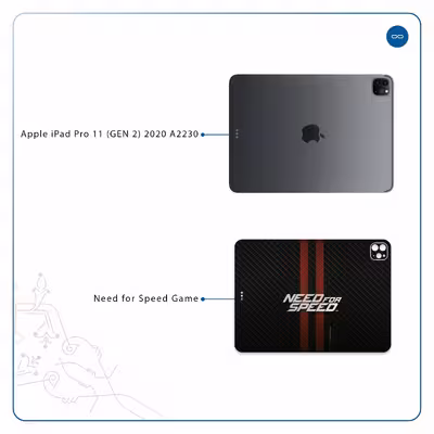 برچسب پوششی ماهوت مدل Need-for-Speed-Game مناسب برای تبلت اپل iPad Pro 11 (GEN 2) 2020 A2230