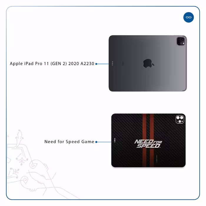 برچسب پوششی ماهوت مدل Need-for-Speed-Game مناسب برای تبلت اپل iPad Pro 11 (GEN 2) 2020 A2230