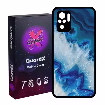 کاور گارد ایکس طرح Blue مدل Glass10407 مناسب برای گوشی موبایل شیائومی Redmi Note 10 4G / Redmi Note 10S