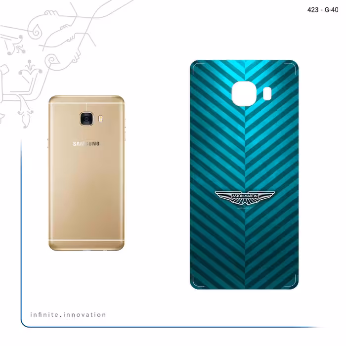 برچسب پوششی ماهوت مدل Aston Martin مناسب برای گوشی موبایل سامسونگ Galaxy C5