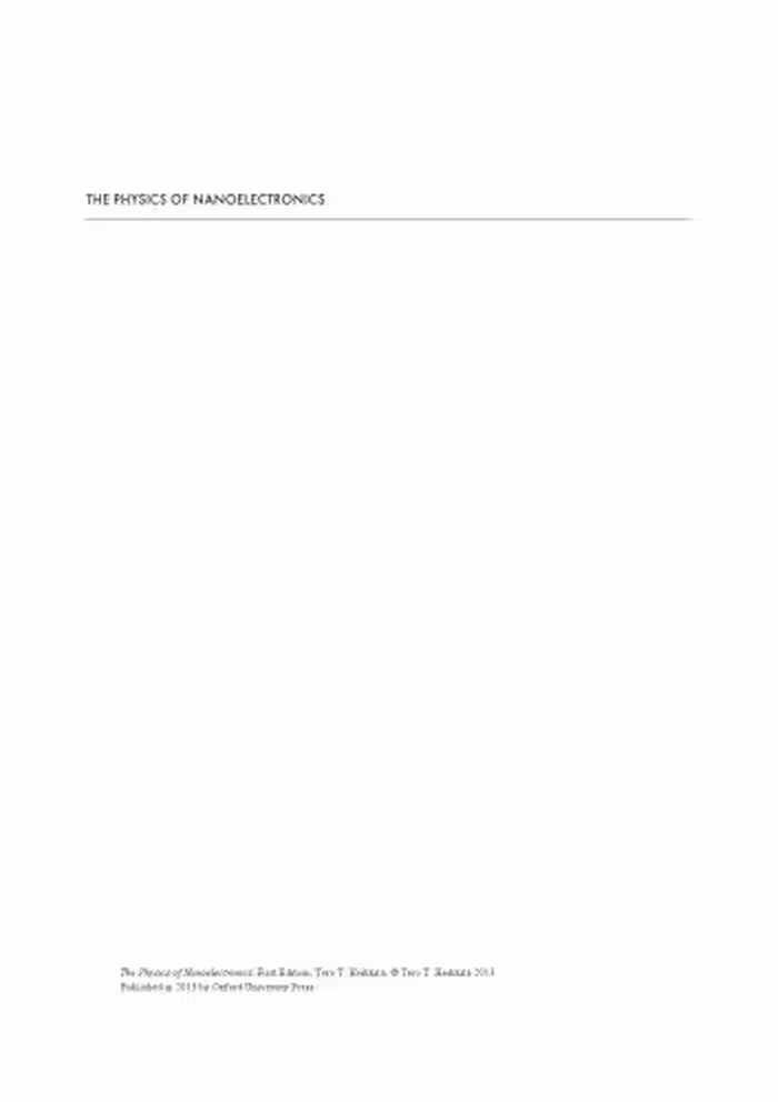 خرید و دانلود نسخه کامل کتاب The Physics of Nanoelectronics: Transport and Fluctuation Phenomena at Low Temperatures