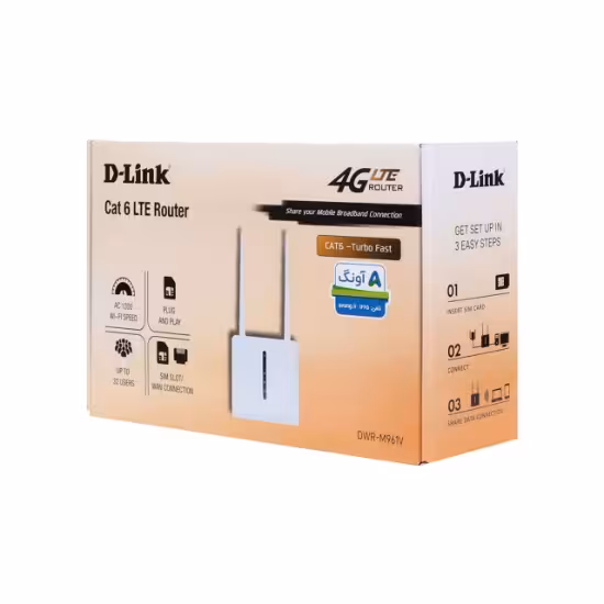 مودم روتر 4G LTE بی سیم D-Link Cate 6 مدل DWR-M961V – سفید